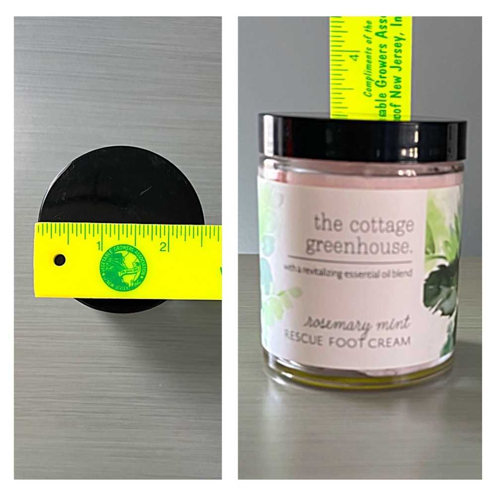 NEW Cottage Greenhouse ROSEMARY MINT RESCUE FOOT CREAM Margot Elena - Picture 4 of 5